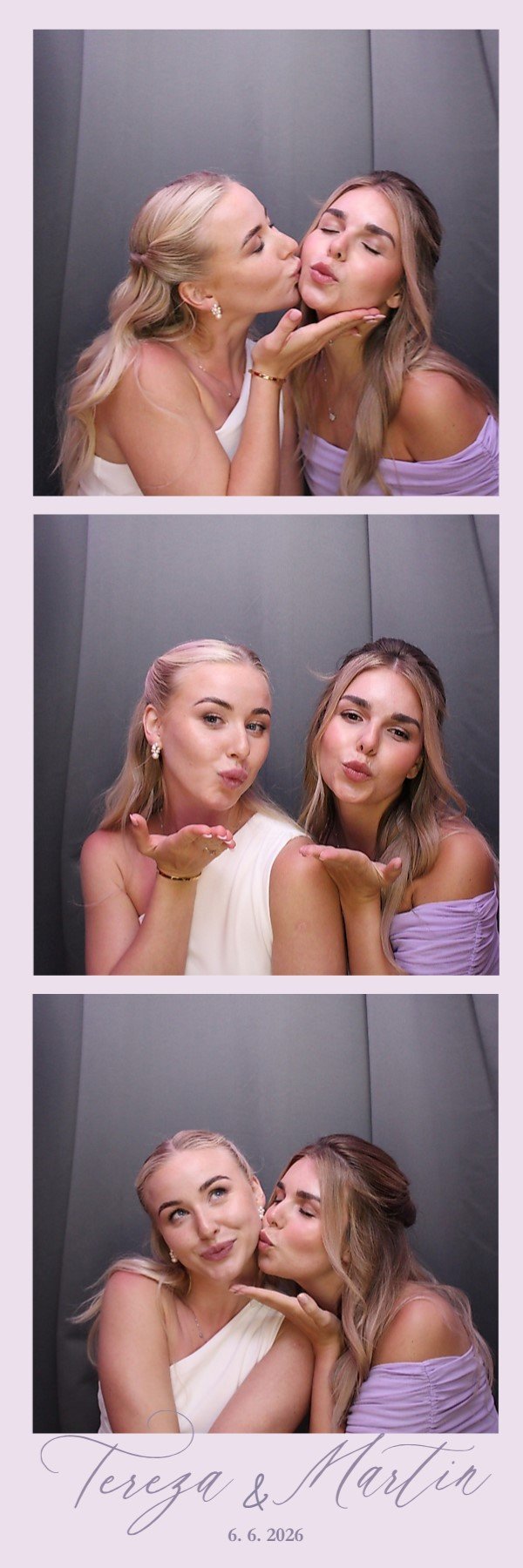 Svatební fotostrip z FibiBoothu